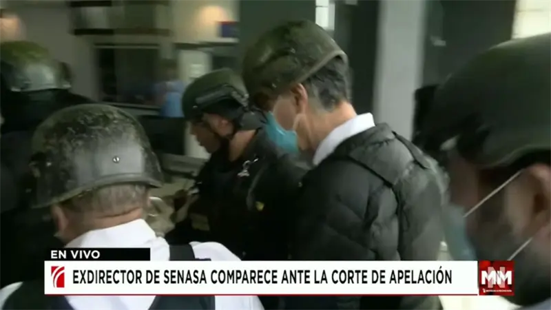 Exdirector de Senasa comparece ante la corte de apelaci&oacute;n