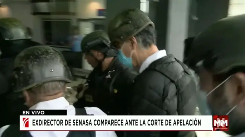 Exdirector de Senasa comparece ante la corte de apelación