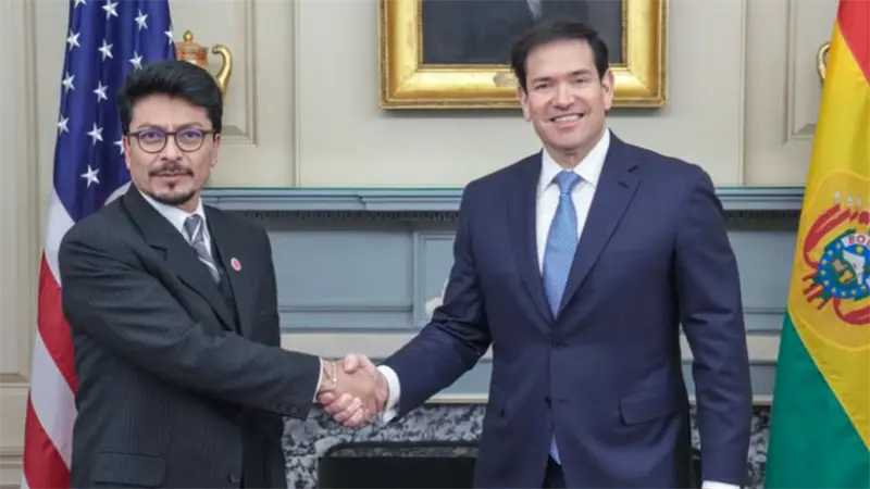 Canciller de Bolivia se re&uacute;ne con Rubio y destaca fortalecimiento de relaciones con EE.UU.