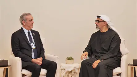 Presidente Abinader sostiene audiencia con el pr&iacute;ncipe heredero de Abu Dhabi y concluye agenda en Emiratos &Aacute;rabes Unidos