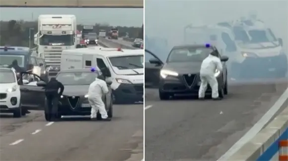 Espectacular asalto con explosiones y tiroteos a un furg&oacute;n blindado en Italia