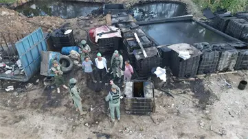 Desmantelan dep&oacute;sito clandestino de residuos y paralizan empresas vinculadas al vertido ilegal