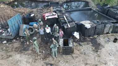 Desmantelan dep&oacute;sito clandestino de residuos y paralizan empresas vinculadas al vertido ilegal