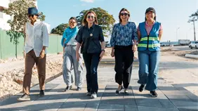 Carolina supervisa avances en construcci&oacute;n del Malec&oacute;n Deportivo y del Paseo 30 de Mayo