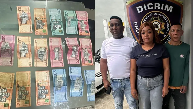 Capturan a tres presuntos estafadores por uso de dinero falso en Nagua