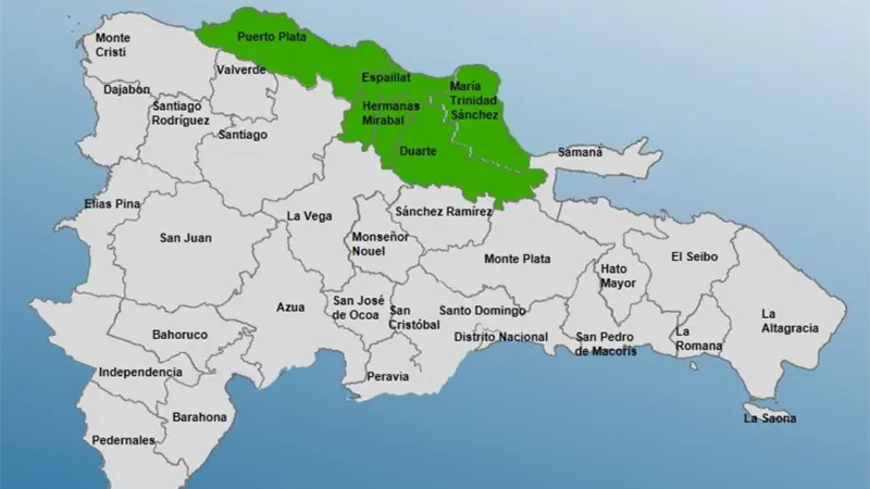 COE coloca cinco provincias en alerta verde por incidencia de vaguada