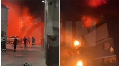 Voraz incendio en f&aacute;brica en Haina