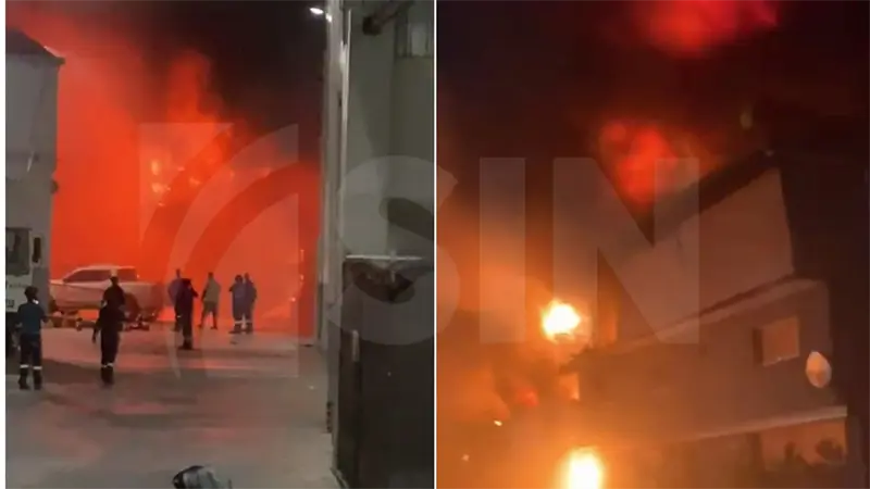 Voraz incendio en f&aacute;brica en Haina