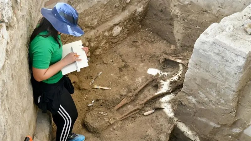 Fundaci&oacute;n Macarrulla registra hallazgo de 13 osamentas en excavaciones de Pueblo Viejo