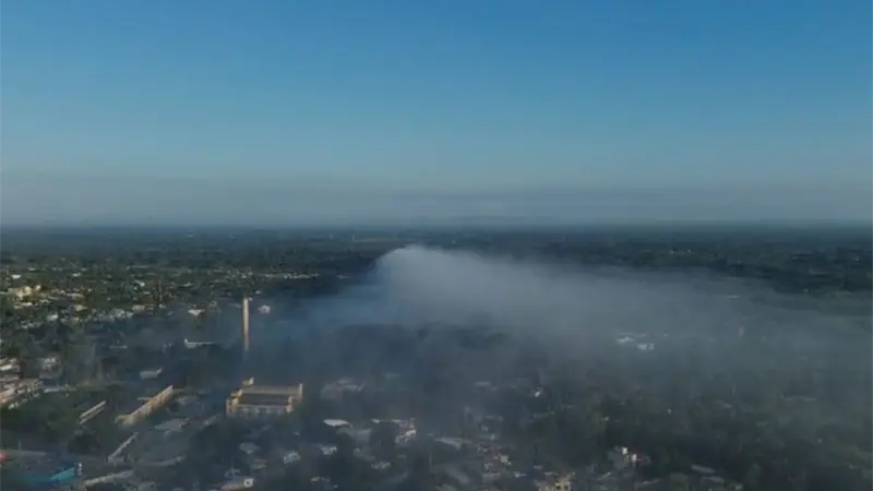 Comunitarios denuncian que humareda de vertedero en San Luis causa afecciones respiratorias