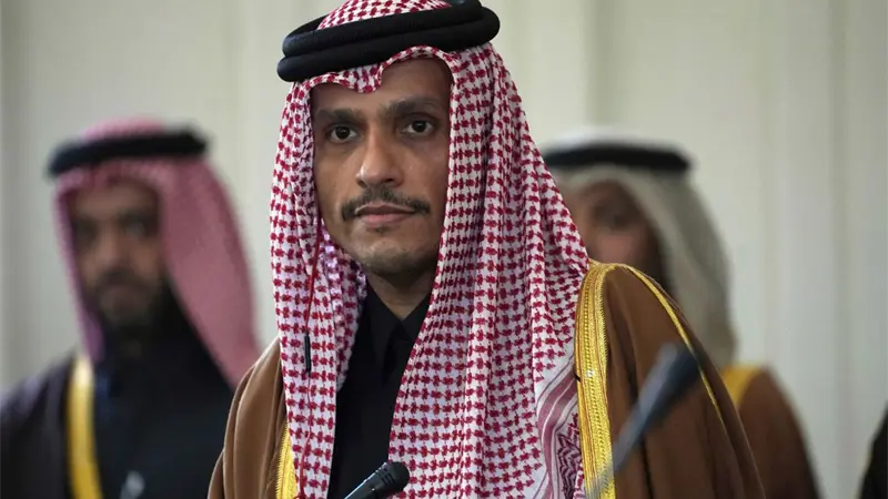 El primer ministro de Catar Mohammed Bin Abdulrahman llega a Venezuela