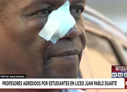 Profesor agredido en Liceo Juan Pablo Duarte