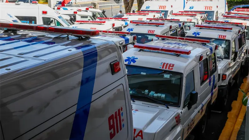 Sistema 911 entrega 50 modernas ambulancias a la DAEH para fortalecer la atenci&oacute;n a las emergencias ciudadanas