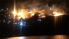 Un voraz incendio destruye un complejo tur&iacute;stico de la ciudad colombiana de Santa Marta