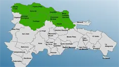 COE amplía alerta verde en nueve provincias por vaguada y sistema frontal