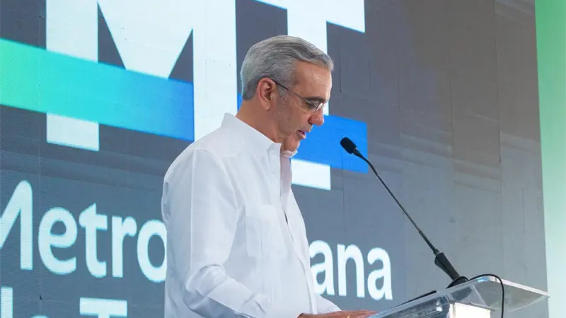 Presidente Luis Abinader pone en marcha la L&iacute;nea 2C del Metro de Santo Domingo