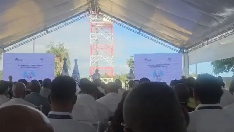 Presidente Luis Abinader inaugura Radar Meteorol&oacute;gico Doppler en Complejo Aeron&aacute;utico Dominicano