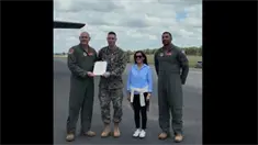 Embajadora de EE. UU. participa en vuelo de reabastecimiento aéreo desde el AILA