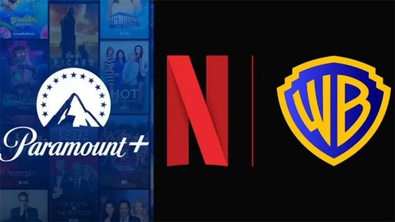 Paramount sube un 6 % en el postmercado y Netflix un 8,96 % tras retirarse de puja por WBD