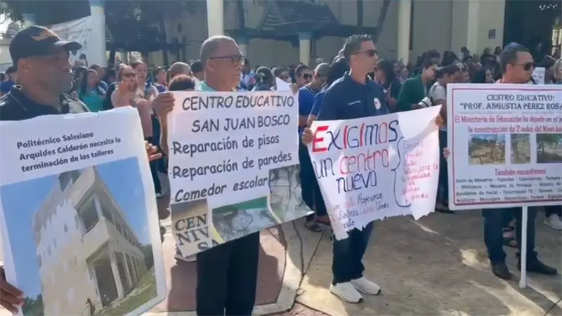 ADP inicia paro de 48 horas en Moca en demanda de mejoras escolares