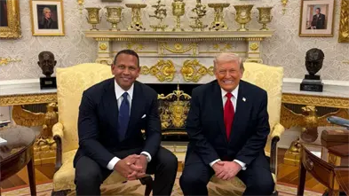 Alex Rodr&iacute;guez se re&uacute;ne con Donald Trump en la Casa Blanca
