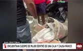 Hallan mujer muerta dentro de una caja en sector La Jeringa de San Crist&oacute;bal