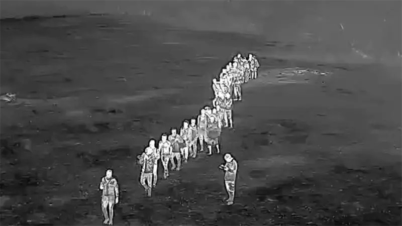 Detienen 65 extranjeros indocumentados detectados con drones por el Ej&eacute;rcito