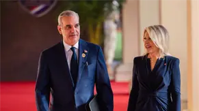 Abinader llega a la cumbre "Escudo de las Am&eacute;ricas" convocada por Donald Trump