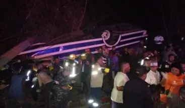 SNS informa 53 personas fueron atendidas en hospitales por accidente en carretera Jarabacoa- La Vega