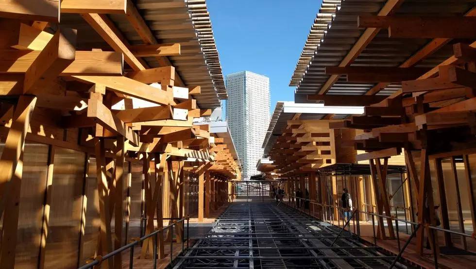 Tokio 2020 muestra una plaza reciclable como epicentro de la Villa Olímpica