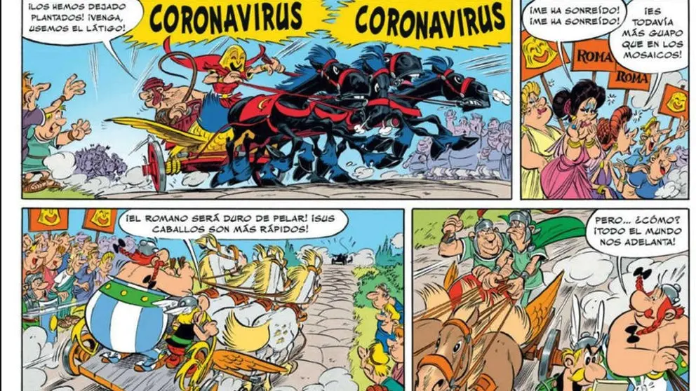Astérix y Obélix ya se enfrentaron a Coronavirus en un cómic en 2017