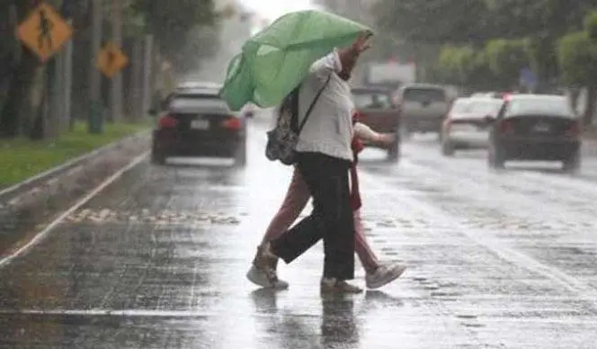 Para este sábado se esperan lluvias débiles a moderadas