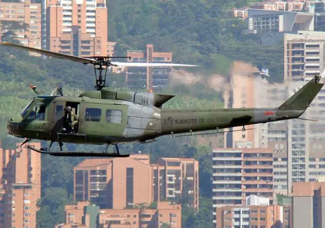 Accidente de helicóptero militar colombiano deja tres muertos y dos heridos