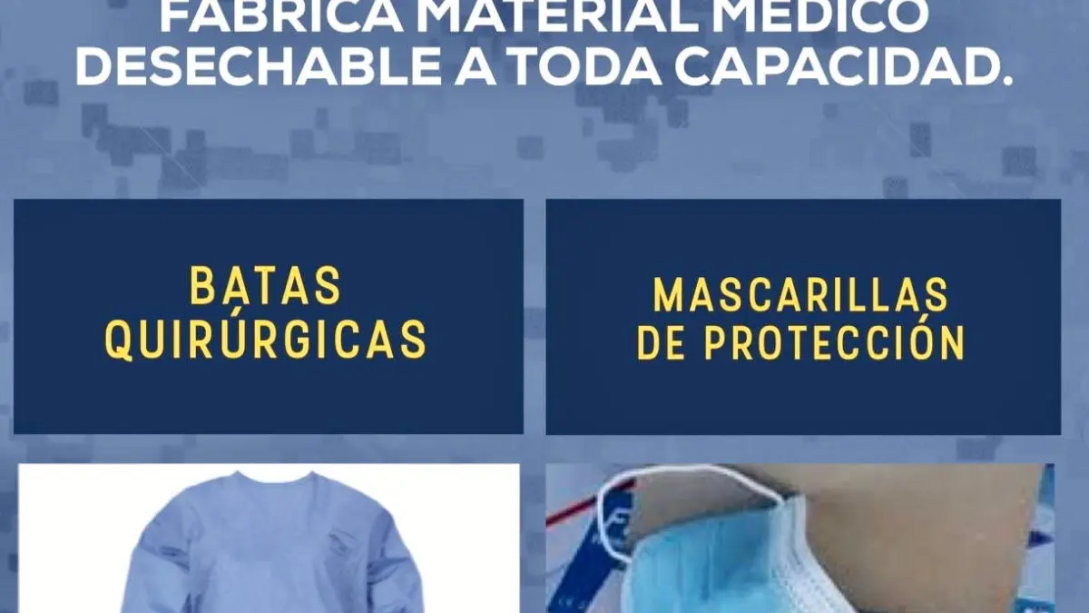 Industria militar dominicana fabrica material médico desechable