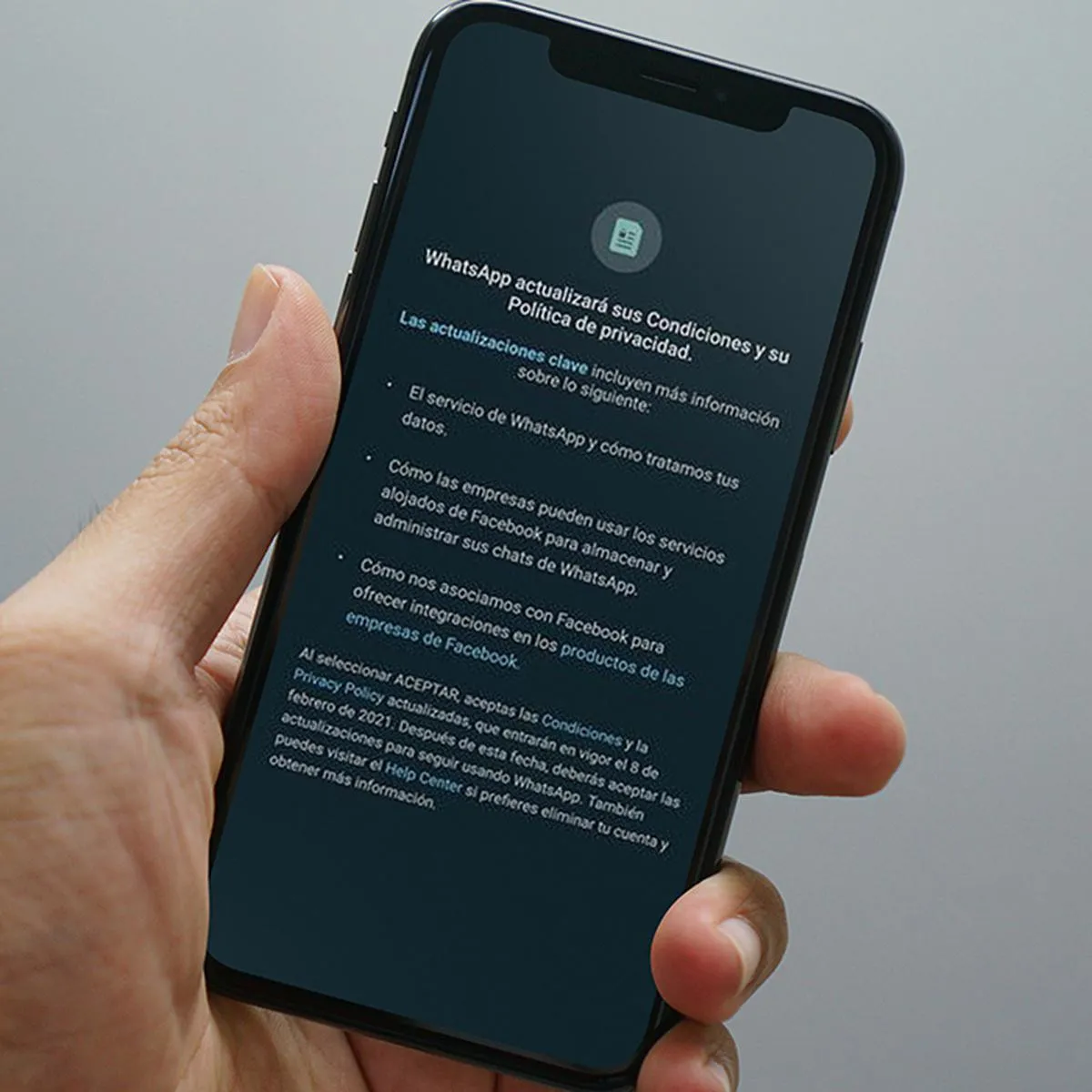 WhatsApp dejará de funcionar el 15 de mayo si no aceptas las condiciones