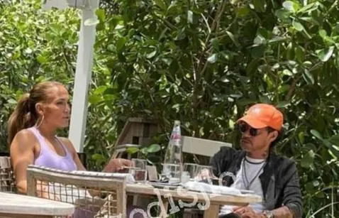 Jennifer López y Marc Anthony almorzaron juntos en Miami