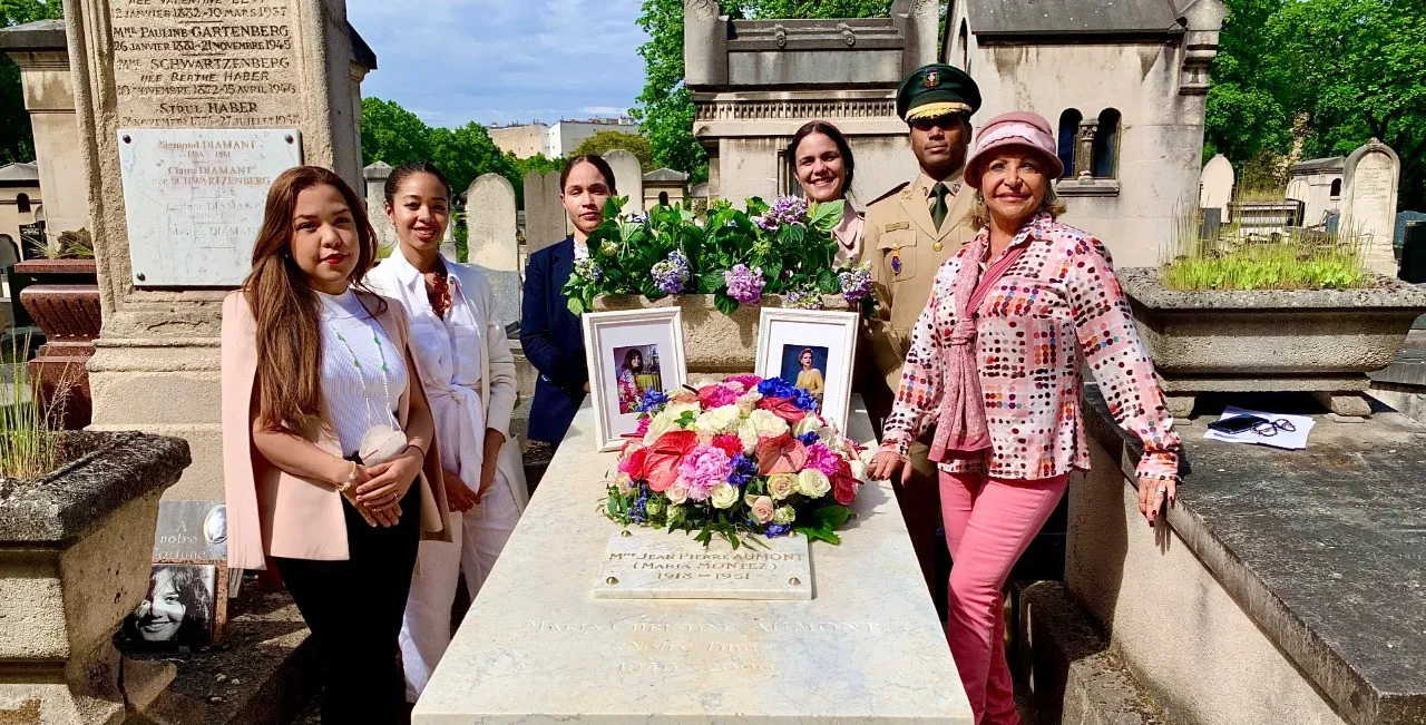 La embajada dominicana en Francia remoza tumba de María Montez