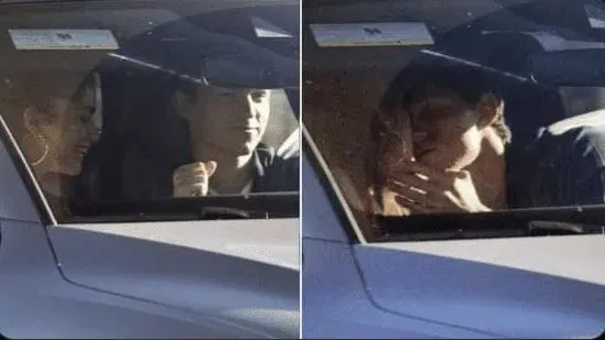 Captan a Zendaya y Tom Holland besándose