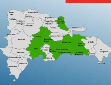 COE mantiene alerta verde a nueve provincias