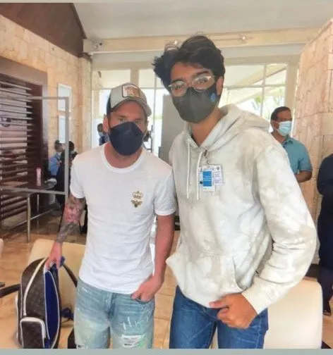 El futbolista Lionel Messi se encuentra visitando el país