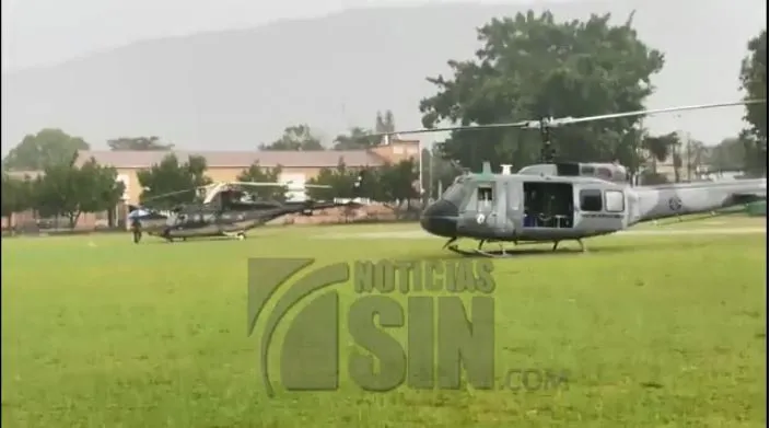 Helicóptero donde viajaba Abinader aterrizó en Jarabacoa por mal tiempo