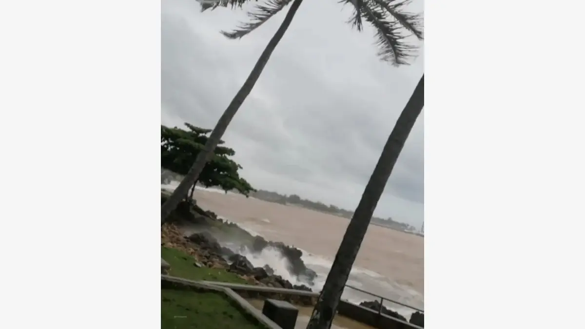 Cierran Malecón de Santo Domingo por tormenta tropical Elsa