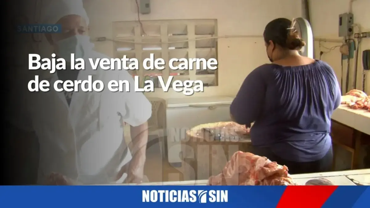 Baja la venta de carne de cerdo en La Vega