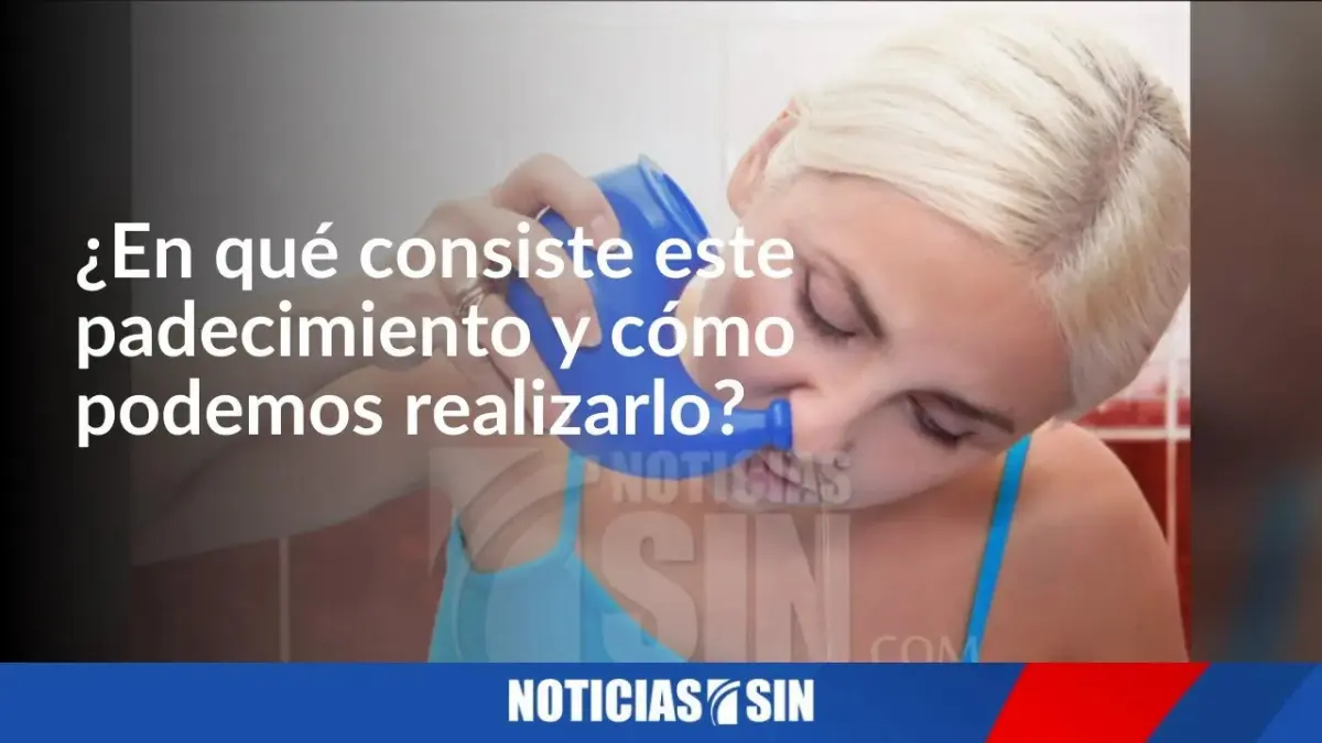 El lavado nasal para limpiar las fosas nasales