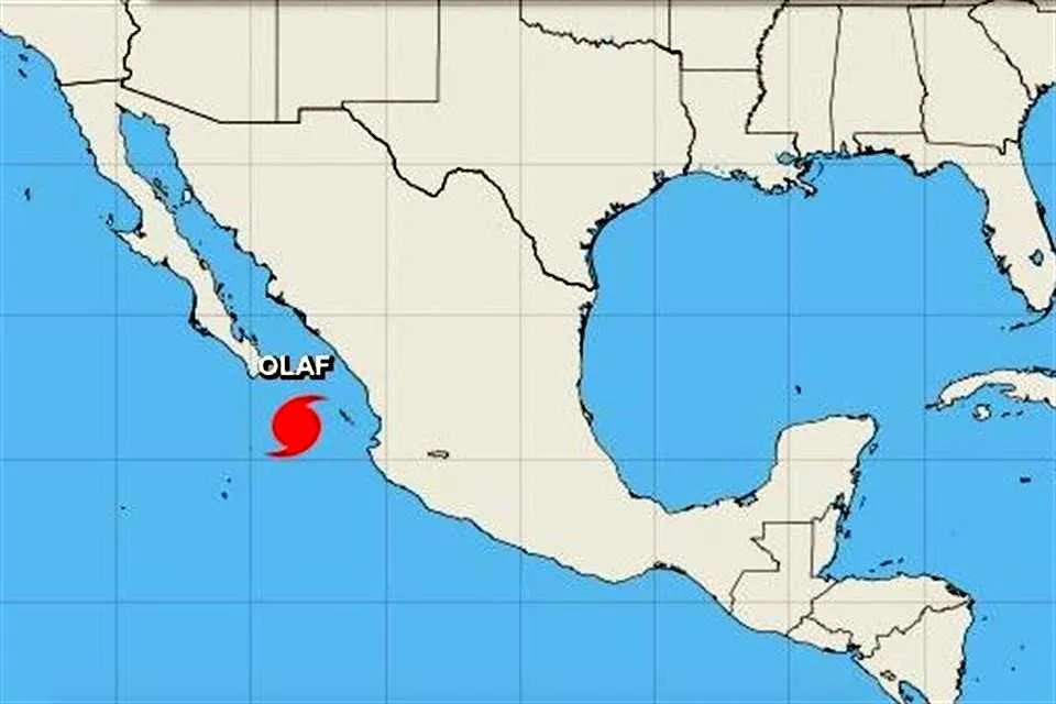 Olaf se convierte en huracán y se acerca a la península de Baja California