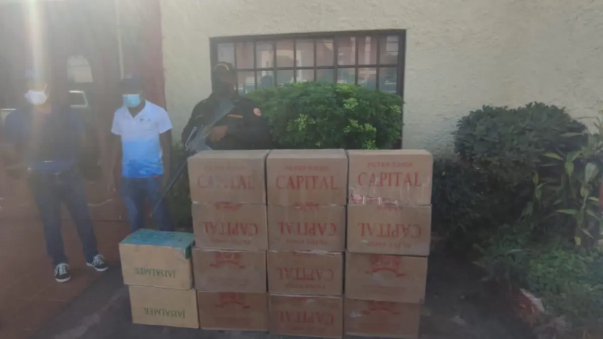 PN ocupa más de 70 mil unidades de cigarrillos y otros productos traídos por contrabando