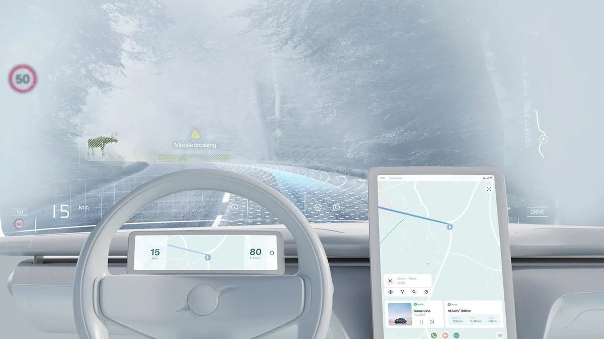 Volvo quiere convertir el parabrisas de sus coches en un HUD gigante