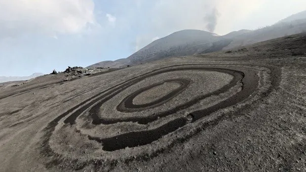 El volcán de La Palma está dibujando marcas circulares, ¿Qué son?