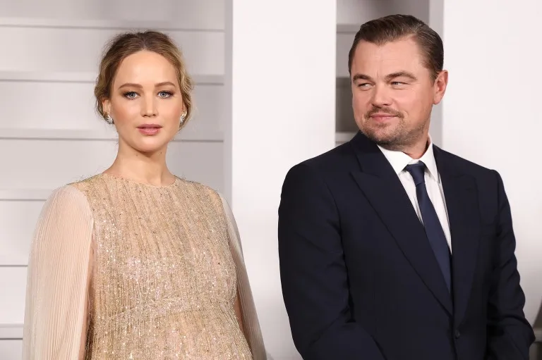 Jennifer Lawrence reveló que trabajar con Leonardo DiCaprio fue un “infierno”