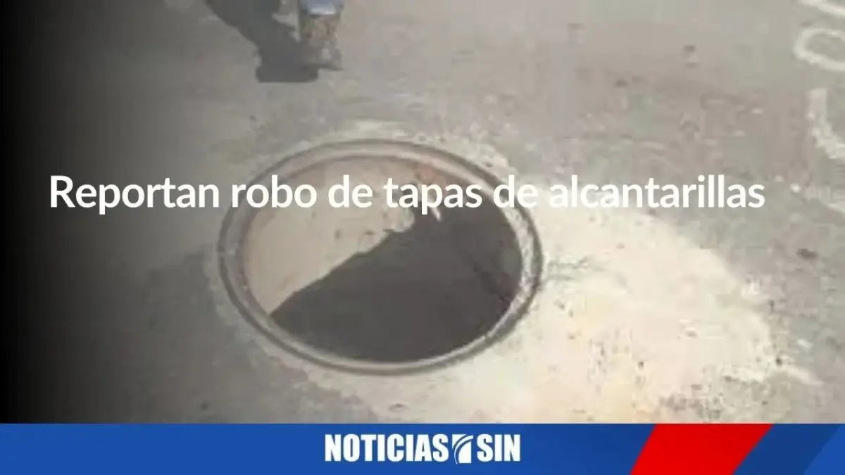 Reportan robo de tapas de alcantarillas
